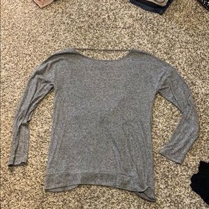 Open back long sleeve